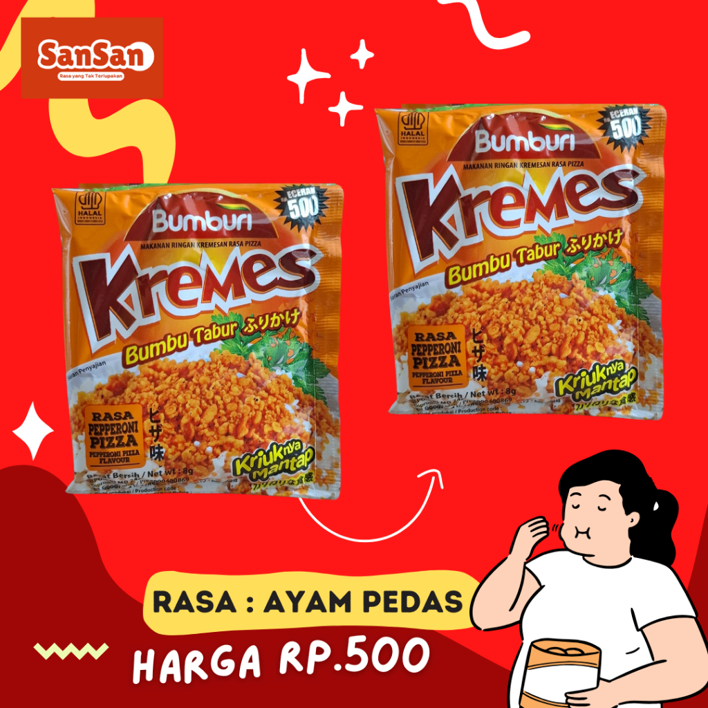 

Bumburi Kremes Papperoni Pizza 40Sachet