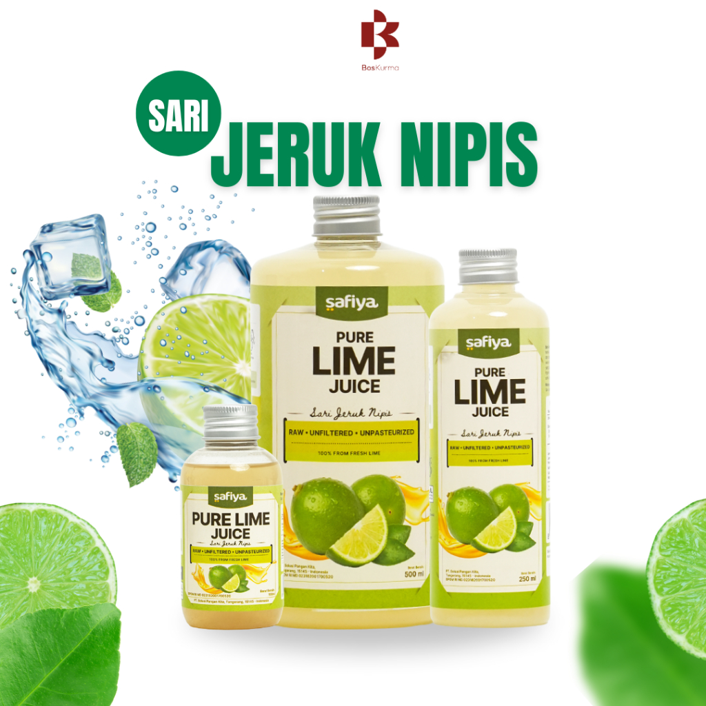 

Sari Jeruk Nipis 500 ml Murni ASLI 100% PERAS Safiya - PURE LIME JUICE