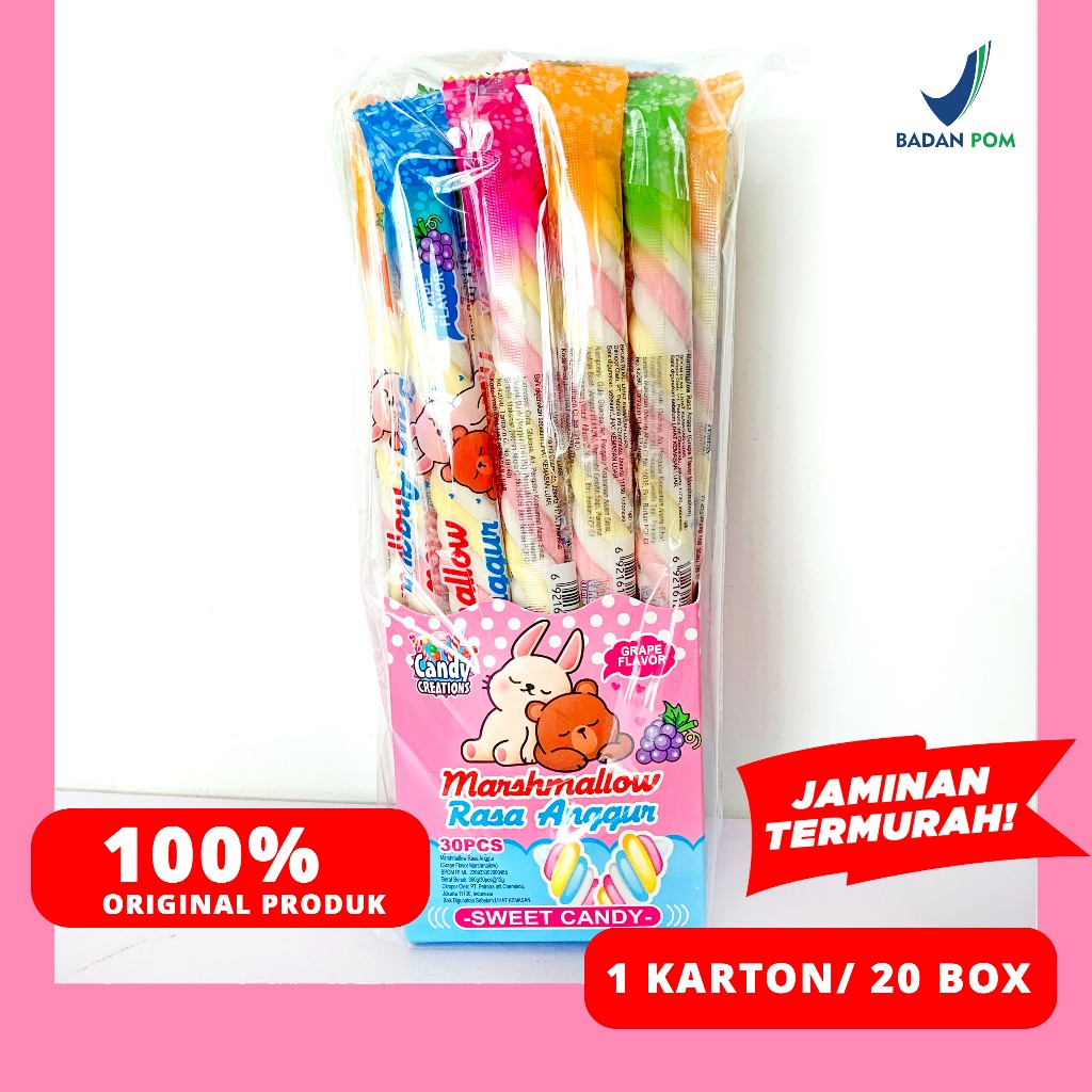 

MARSHMALLOW PANJANG 1DUS ISI 20 KOTAK