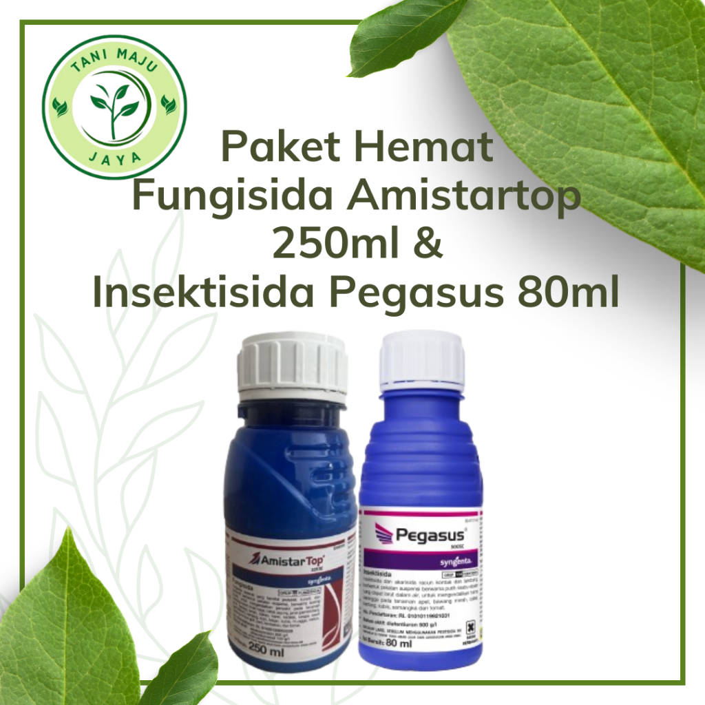 Paket Hemat Fungisida Amistartop 250ml & Insektisida Pegasus 80ml Obat Tanaman