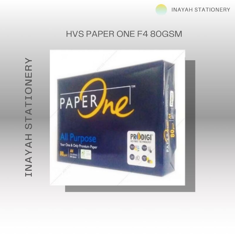 

HVS PAPER ONE F4 80GSM WARNA PUTIH 1RIM ISI 500 LEMBAR Kantor Kertas Sekolah Stationery