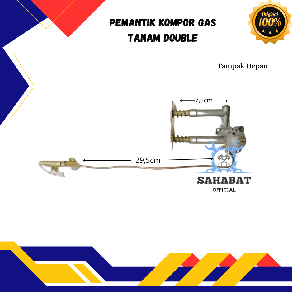 PEMANTIK KOMPOR GAS TANAM DOUBLE
