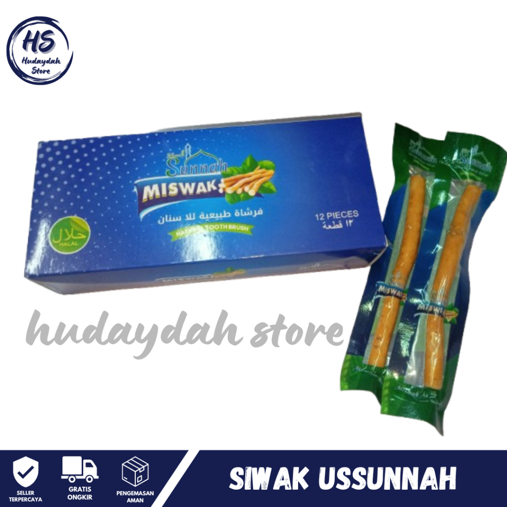 SIWAK MISWAK US-SUNNAH siwak al-khair Siwak Premium Kering Biasa Siwak Holder untuk kebersihan gigi 