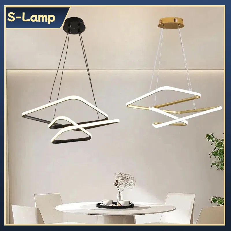Lampu Desainer LED Gaya Modern Penerangan Ruang Tamu Lampu Terowongan Lampu Pendant Plafon