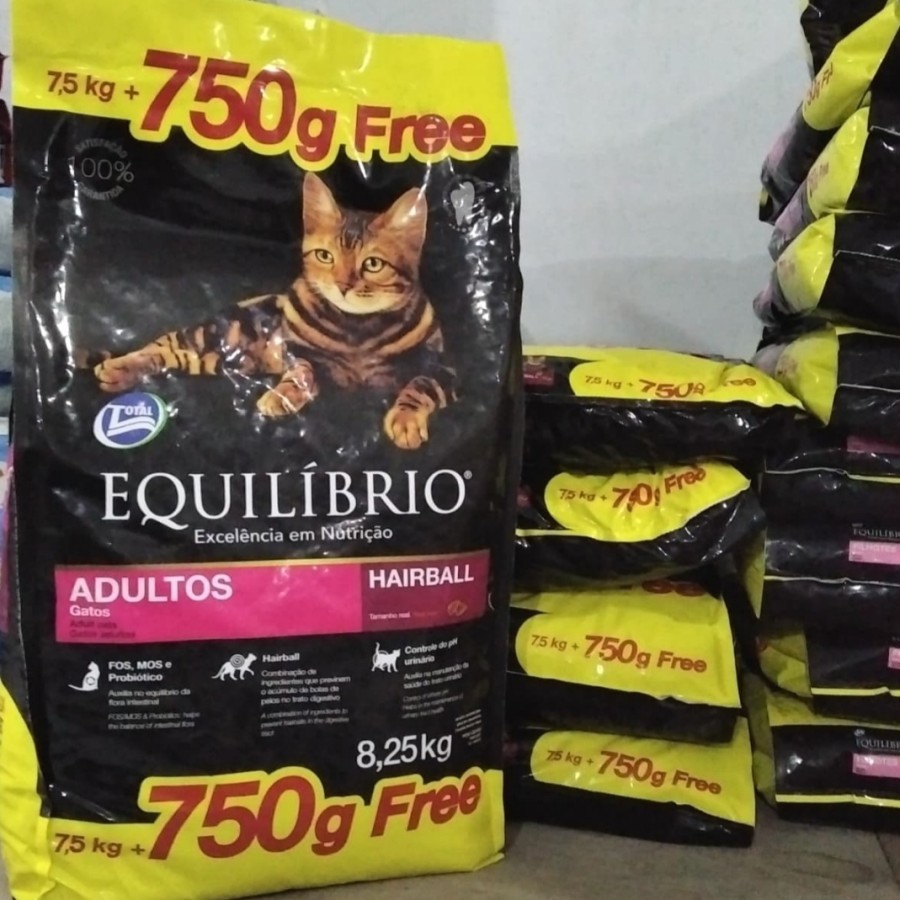 GOJEK - Equilibrio adult hairball 7,5kg Makanan Kucing Equilibrio Adult