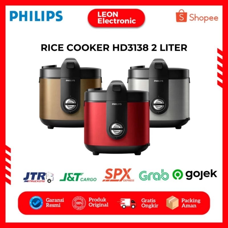 PHILIPS RICE COOKER 2L Megic Com 2 Liter Premium Plus -HD3138