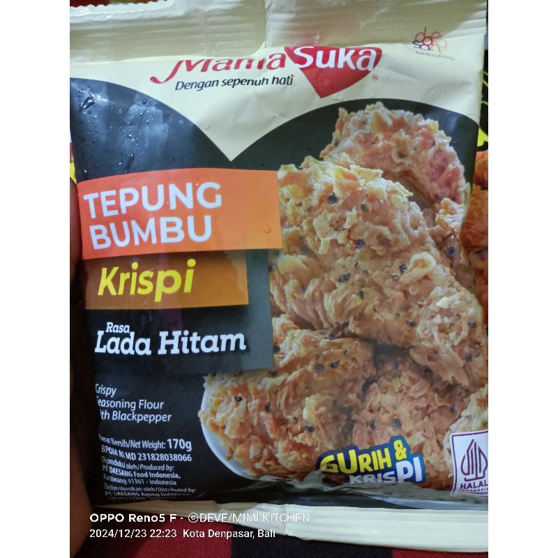 

TEPUNG BUMBU AYAM GORENG LADA HITAM MAMASUKA 170GR