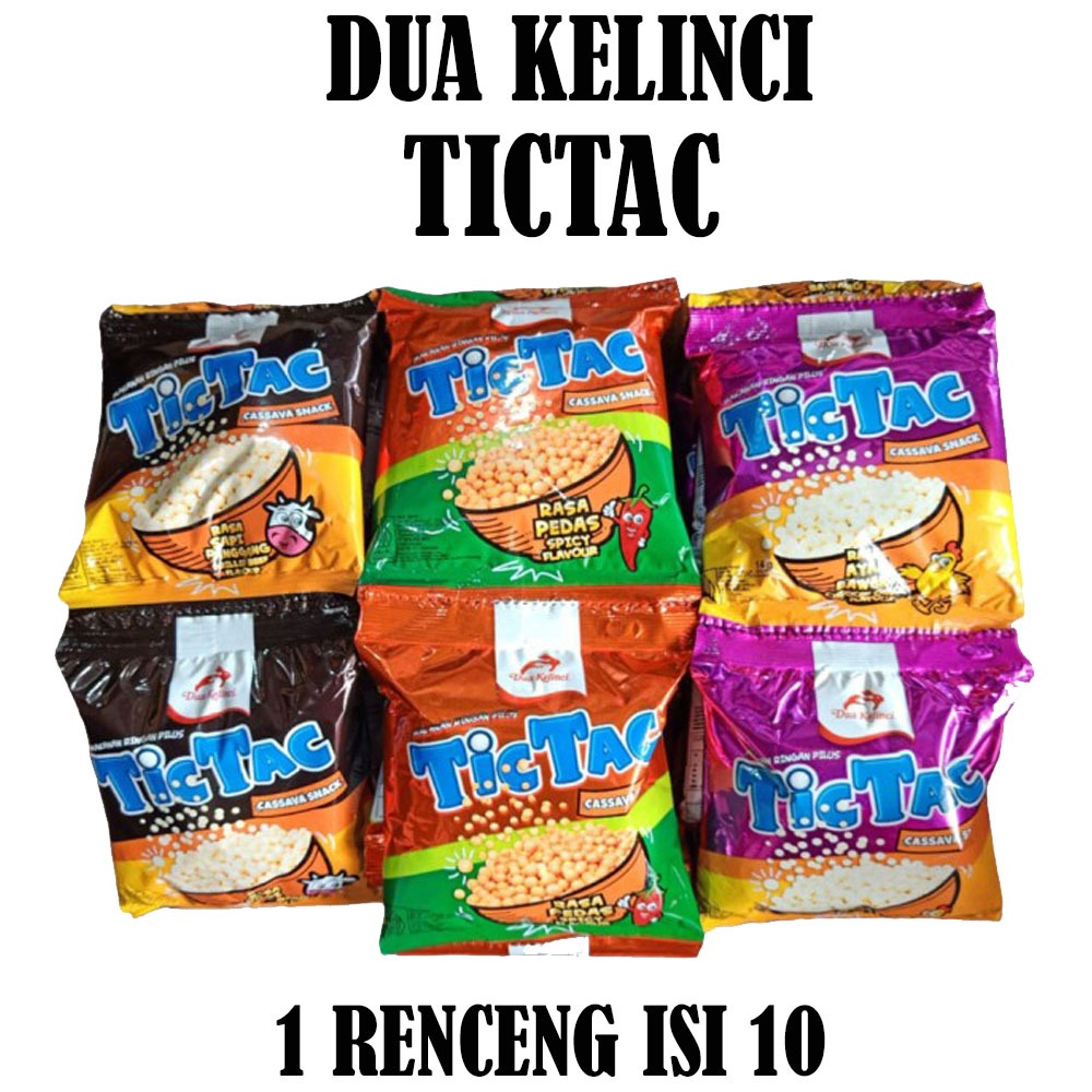 

TICTAC PILUS DUA KELINCI RENCENG ISI 10