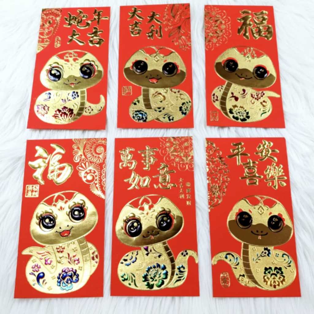 

Angpao Imlek Shio Ular 4189 Isi 6 Pcs Mix Motif Sesuai Gambar