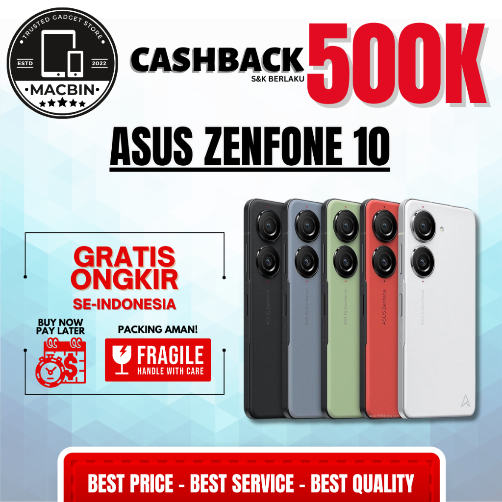 Tam Asus Zenfone 10 5G 16/512GB 8/128GB Garansi Resmi Asus Indonesia