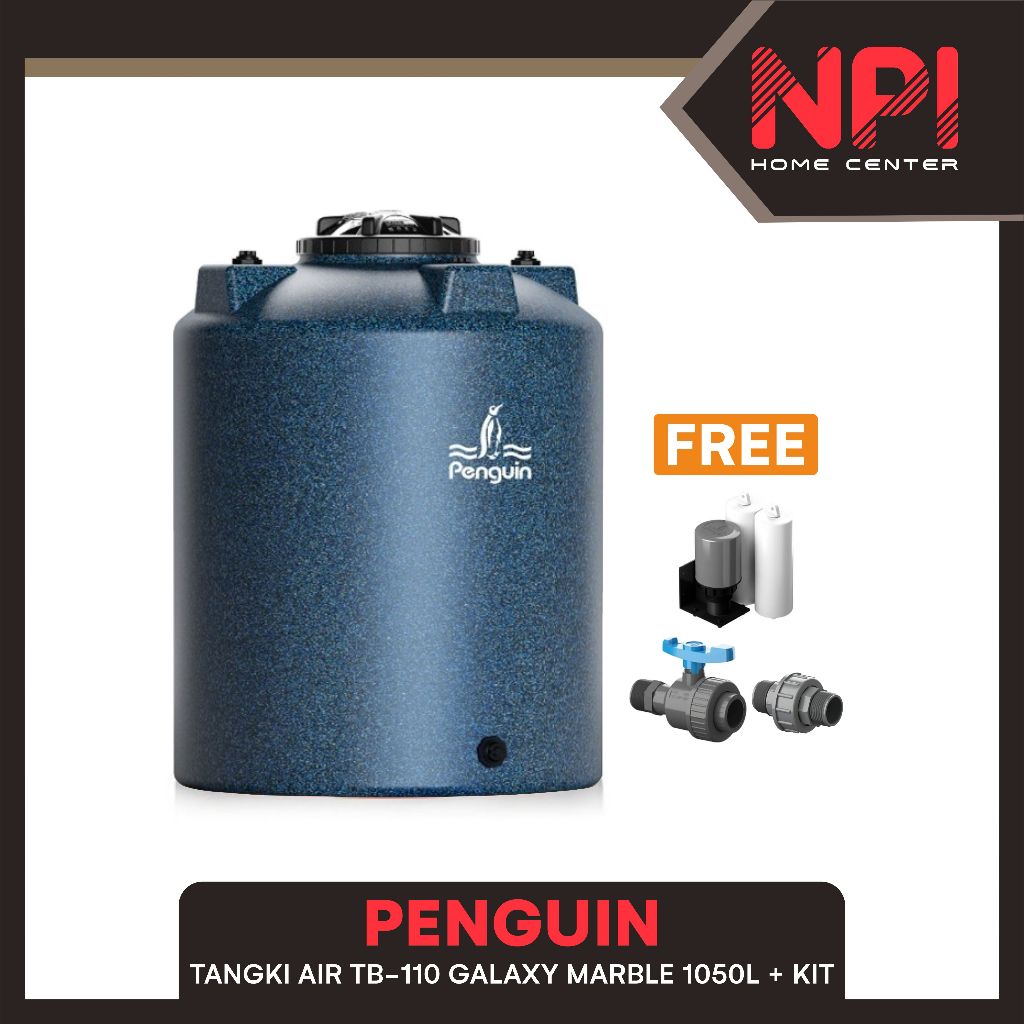 Penguin - Tangki Tandon Toren Air Tank Set Tb 110 1050 L Galaxy Marble