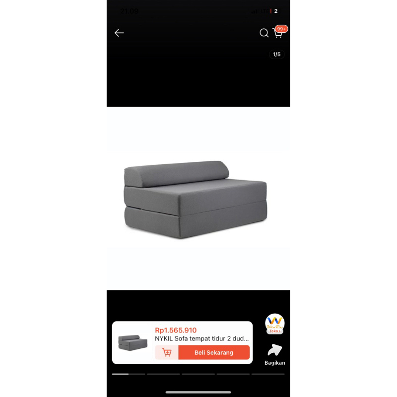 kasur lipat IKEA (sofa bed) NYKIL