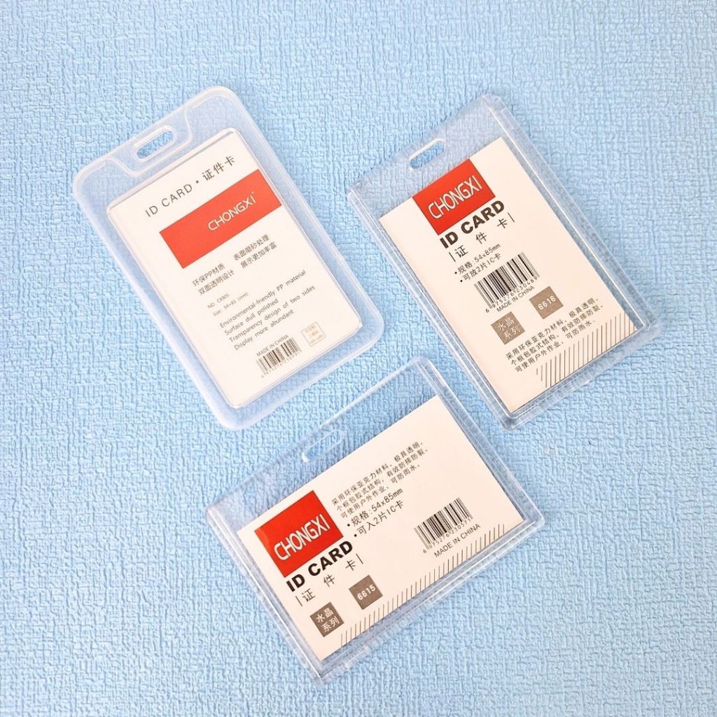 

IDClear Tempat ID Card Bahan Plastik Tebal / Acrylic Akrilik / Kartu Pengenal E-toll