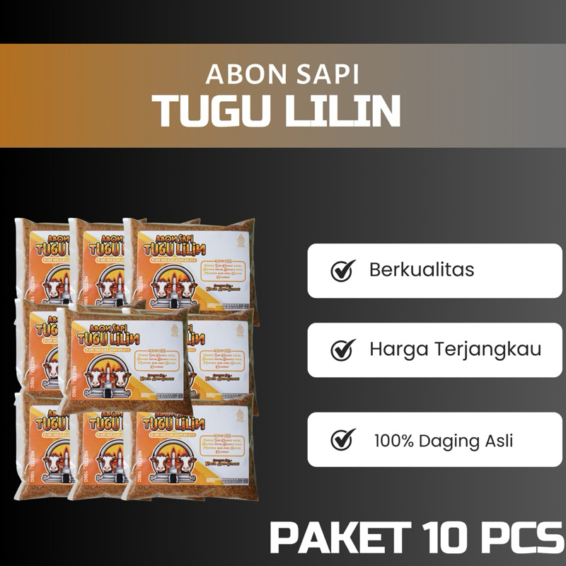 

PAKET 10 PCS ABON SAPI TUGU LILIN - 100g