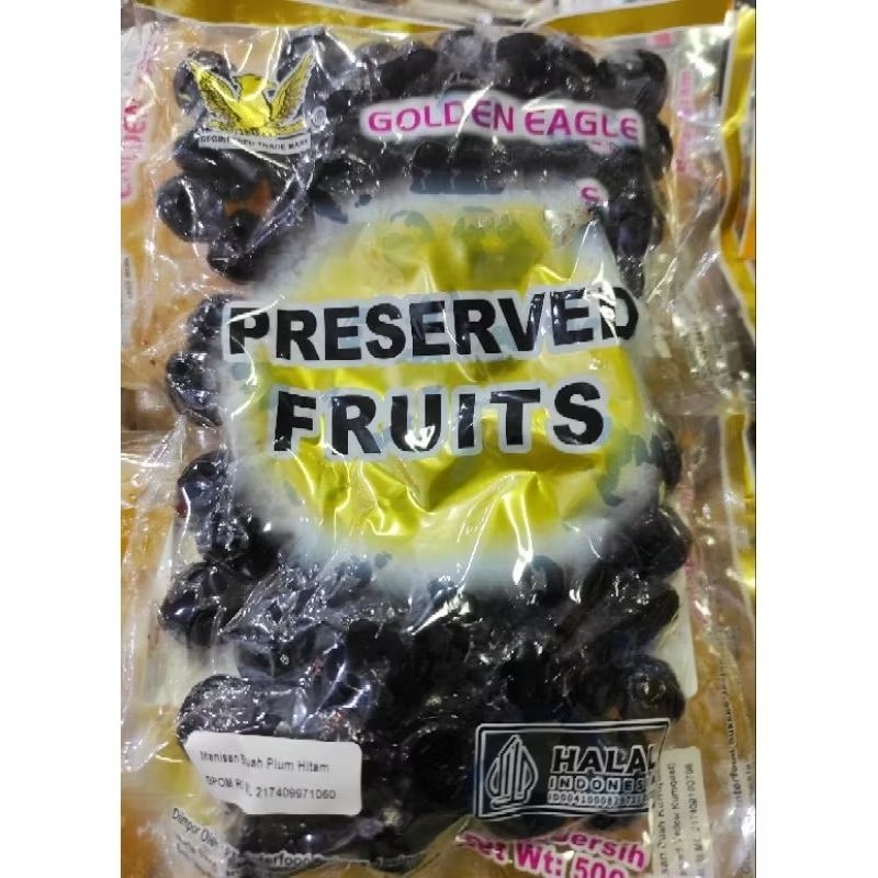 

Golden eagle preserved fruits manisan plum hitam 500gr black pootouli hei pu tao li cemilan imlek ch