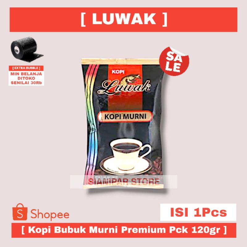 

LUWAK Kopi Bubuk Murni Premium Pck 120gr Tanpa Gula