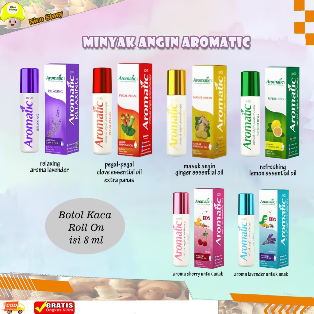 (NCS) [COD] Minyak Angin Aromatic Aroma Therapy Aromaterapi Kids ( Anak ) dan Dewasa Masuk Angin Peg