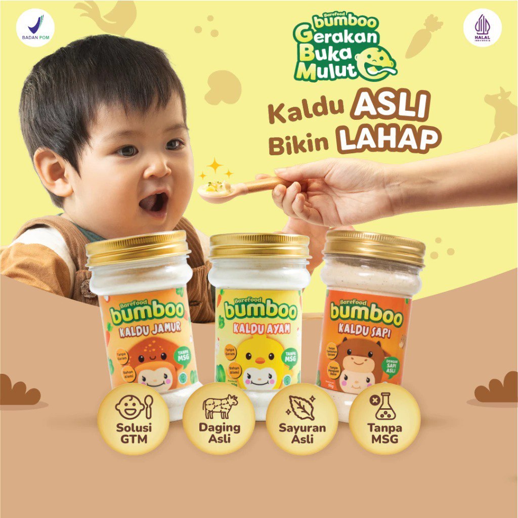 

BUMBOO KALDU AYAM, SAPI & JAMUR ASLI - KALDU MPASI ANAK TANPA MSG | DENGAN BAHAN ALAMI TANPA GULA