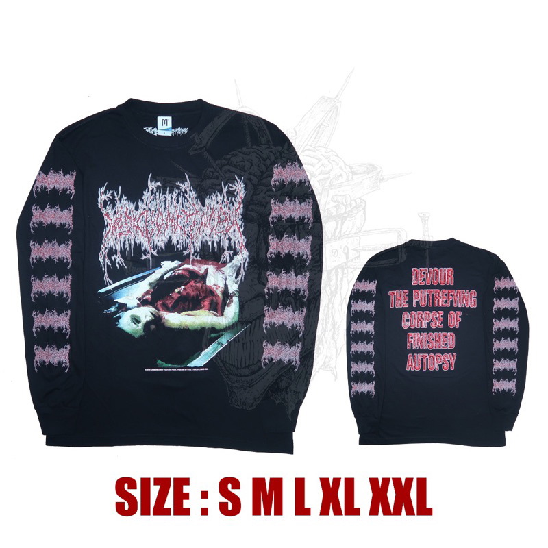MEDIC VOMITING PUS devour the Putrefying corpse of Finished autopsy - LONGSLEEVE ORIGINAL released B