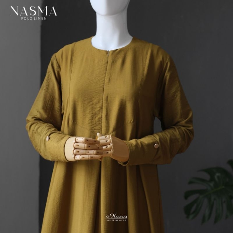 GAMIS NASMA / GAMIS DAILY POLO BORDIR ORI  BY ALHAURAA
