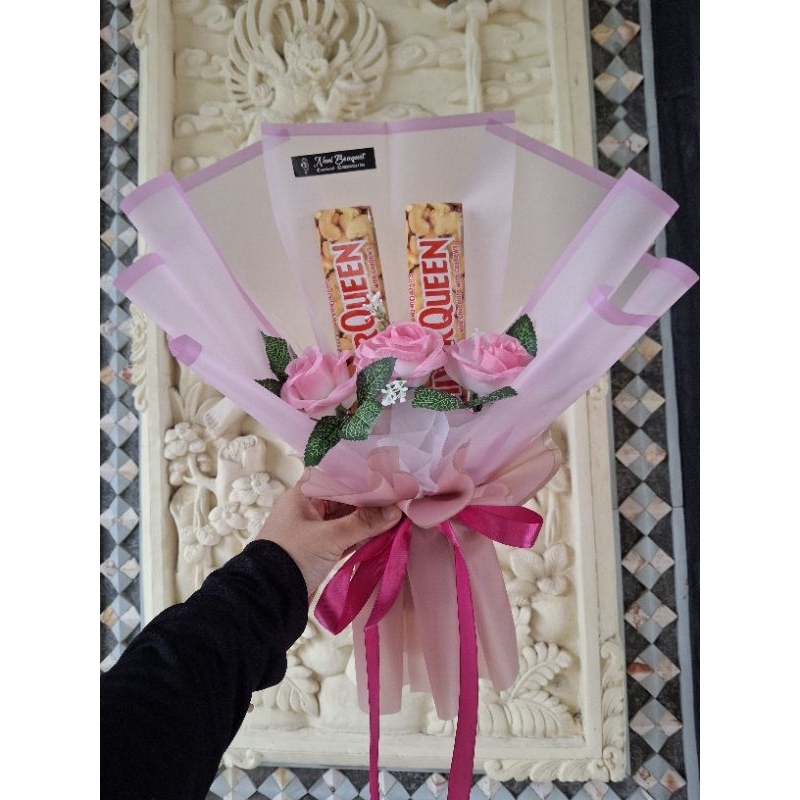 

Buket valentine murah coklat silverqueen