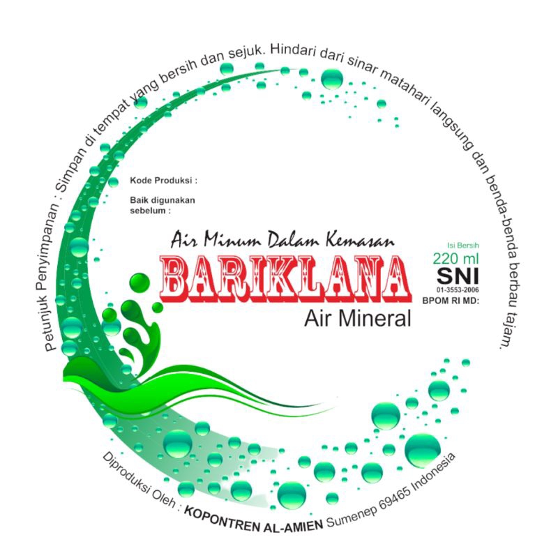 

Bariklana Air Mineral SNI 220 ml