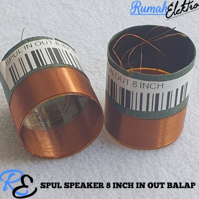 SPUL SPEAKER 8 INCH IN OUT BALAP KAWAT TEMBAGA HELENIC GERMANY (DM)