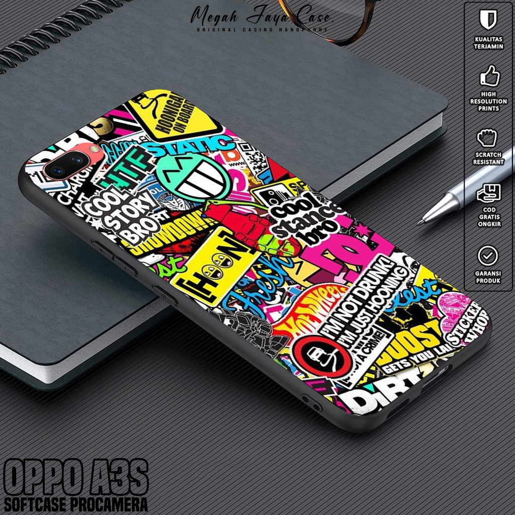 Case Oppo A3S - Casing Hp Oppo A3S Motif GRAFF - Silikon Oppo A3S - Softcase Hp Oppo A3S - Kondom Hp
