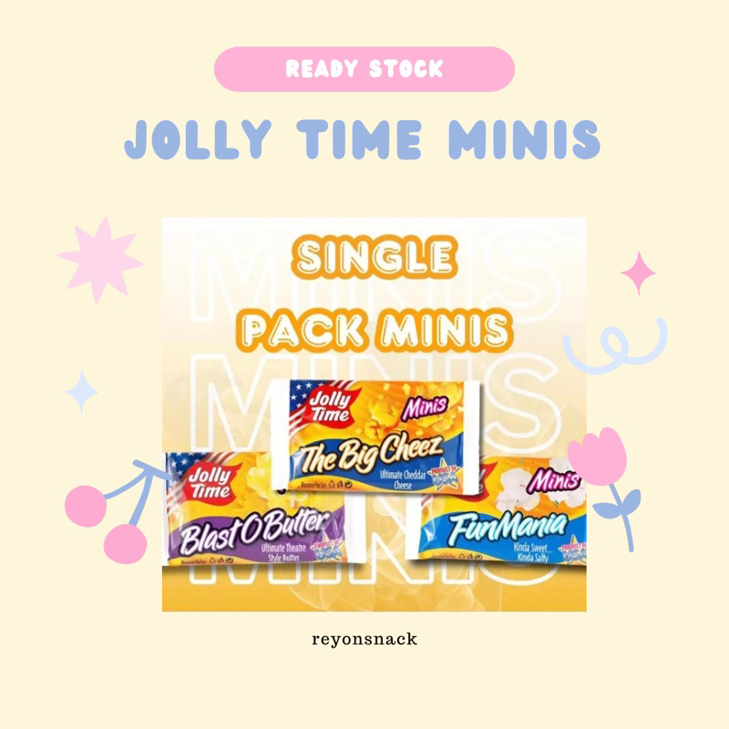 

READY STOCK - JOLLY TIME Minis (KECIL) Popcorn (43 gr)