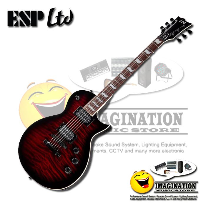 ESP LTD Eclipse EC-256QM Electric Guitar - See Thru Black Cherry Sunburst
