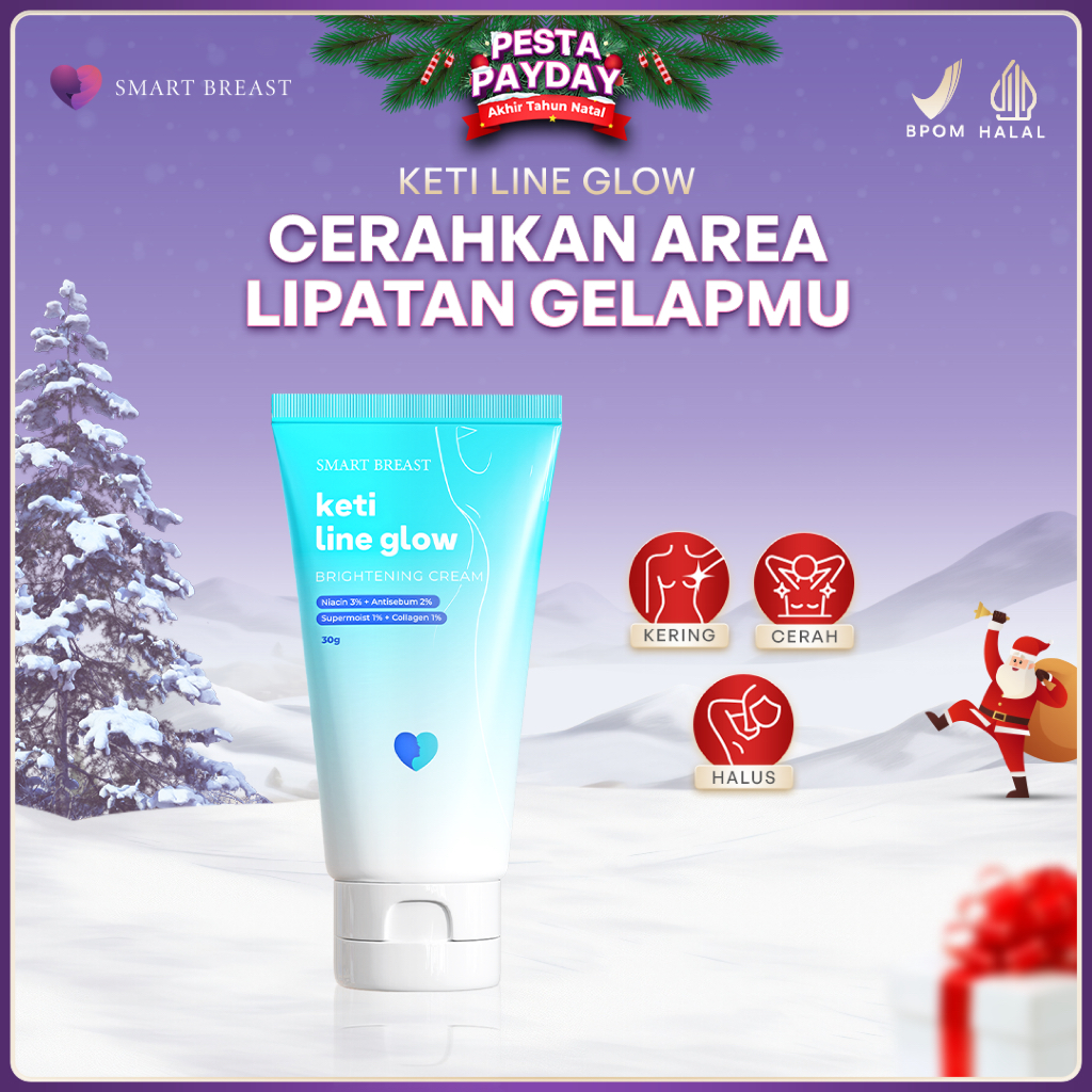 [PROMO LIVE] Smart Breast Keti Line Glow Brightening Cream Pemutih Ketiak, Selangkangan, Sikut, Lutu