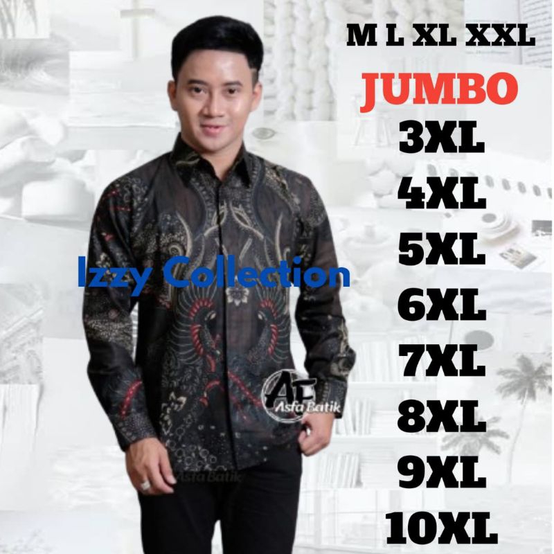Batik pria jumbo | kemeja batik pria lengan panjang Big size