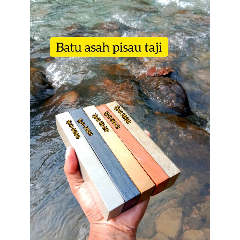 ASAHAN PISAU TAJI AYAM BERKUALITAS FULL GRIT, ASLI ALAM SATU SET ISI 5 BIJI