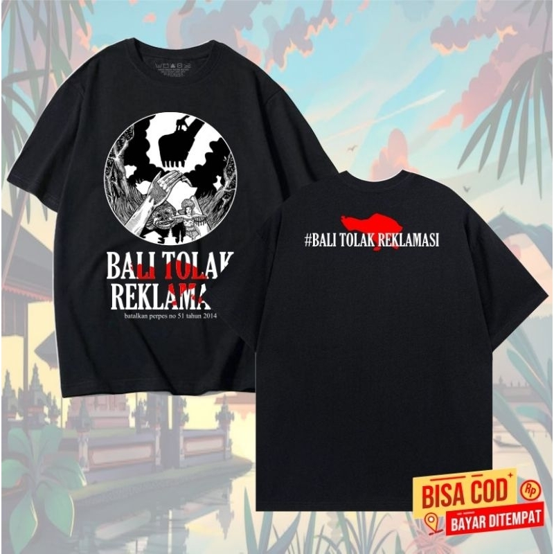 tshirt pendek metal band SUPERMAN IS DEAD BALI TOLAK REKLAMASI original distro | kaos band PUNK SID 