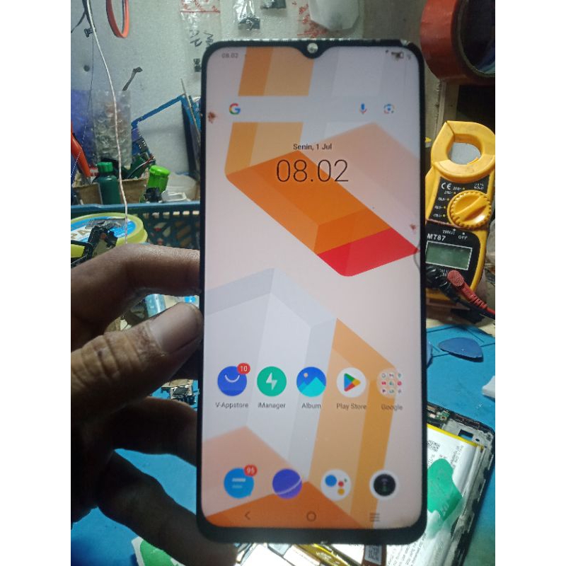 LCD VIVO Y51A ORIGINAL COPOTAN Retak dan tompel