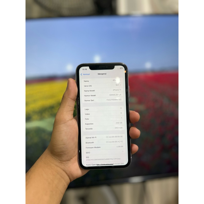 Iphone 11 256 bea cukai Garansi sinyal permanen