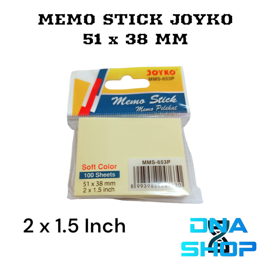 

Post it sticky notes memo stick note tempel MMS-653P (51 x 38 mm)