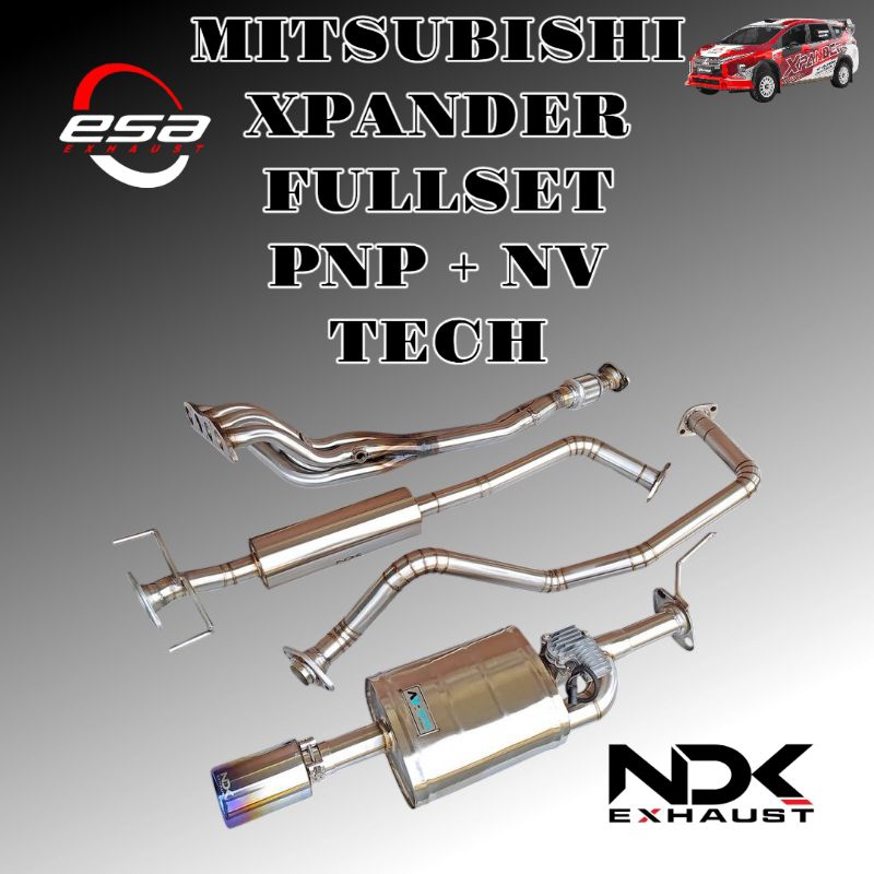 KNALPOT MOBIL VALVETRONIC NDK EXHAUST FULLSYSTEM MITSUBISHI XPANDER NV TECH KNALPOT DUA MODE SUARA