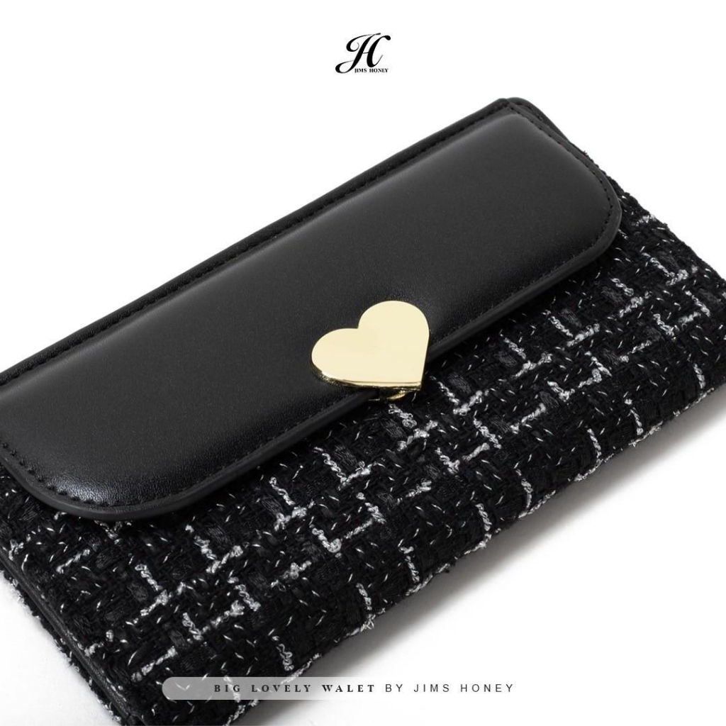 JIMS HONEY BIG LOVELY WALLET Dompet Lipat Panjang Wanita Cewek Fashion Jimshoney Casual Terbaru