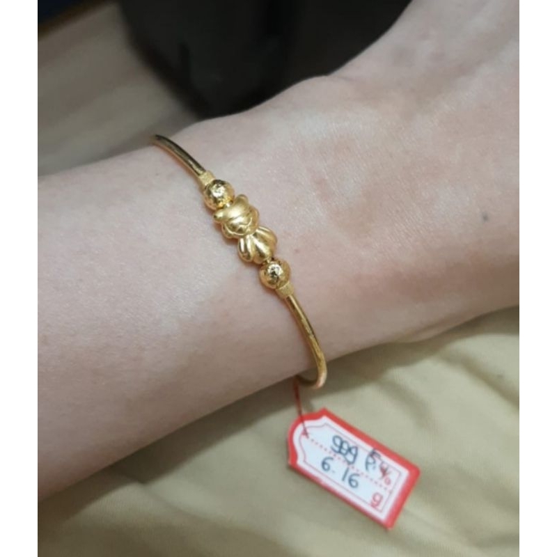 Gelang bangle emas 24k ikan