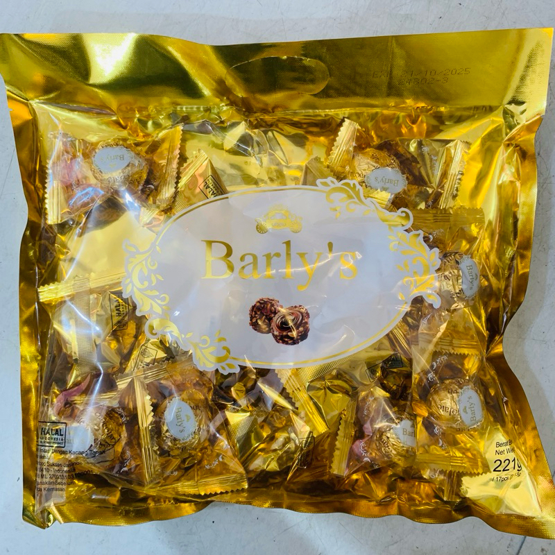 

Barly's 221gr / 17pcs @13g coklat kacang bola coklat kacang tanan
