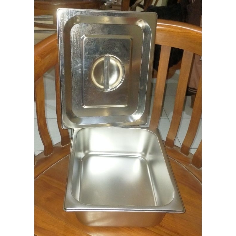 Food Pan Stainless + Tutup
