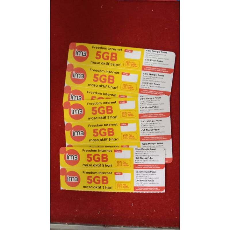 Voucher Im3 5GB 5Hari