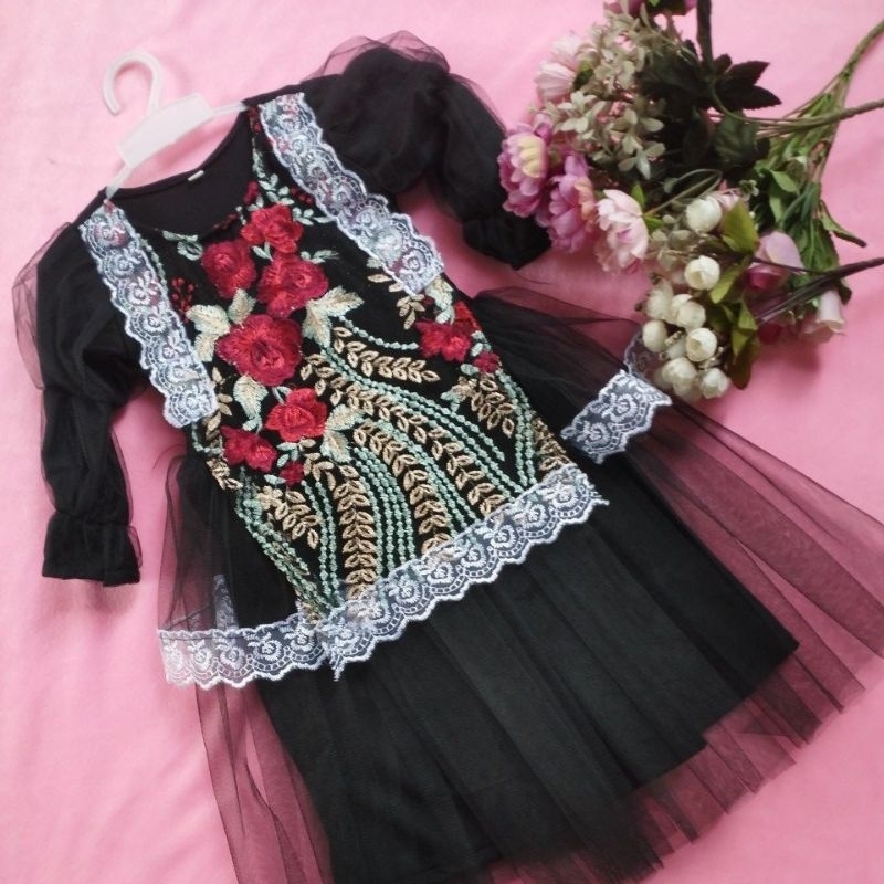 Set Kulot 1 Sampai 12Tahun Oneset Lebaran Baju 2In1 Kids Setelan Anak Cewek Umur 2-15 Tahun Setcelan