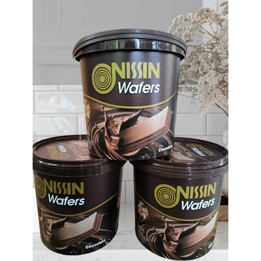 Nissin Wafer Chocolate 2 Toples Nissin Wafer Kemasan Timba Rasa Chocolate Jajan Hari Raya Snack Niss