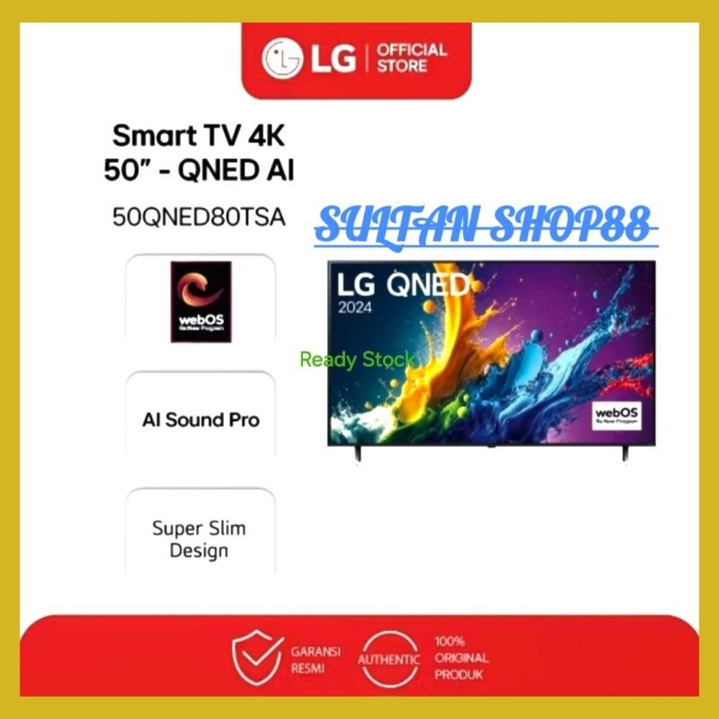 LG QNED TV 50QNED80TSA 50 INCH 4K UHD SMART TV I LG SMART TV 50QNED80TSA QNED TV UHD 4K