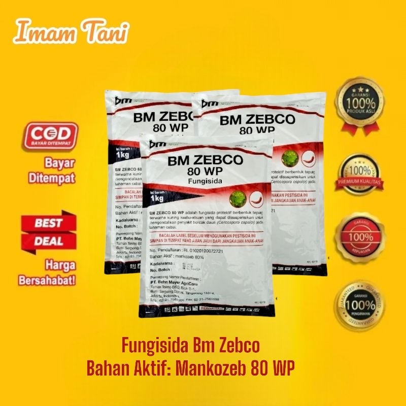 FUNGISIDA BM ZEBCO MANKOZEB 80WP PREMIUM ORIGINAL