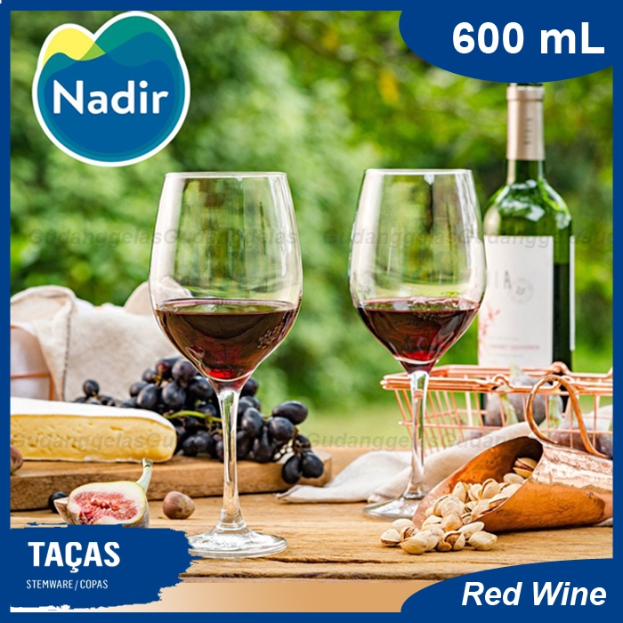 NADIR Gelas Red Wine Kaki 600ml/Gelas Wine Kaki/Gelas Wine/Gelas Kaki/Wine Glass/Gelas Kaca