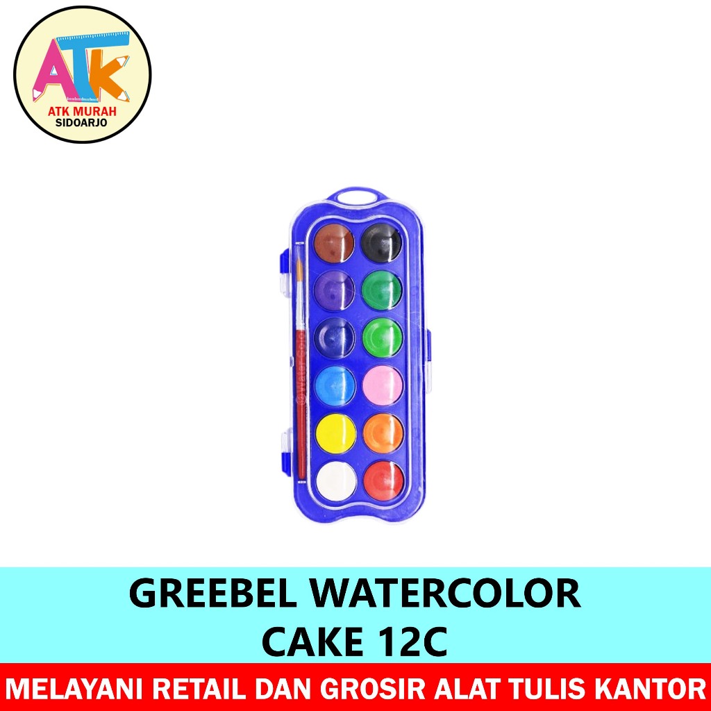 

CAT AIR - GREEBEL WATERCOLOR CAKE 12C