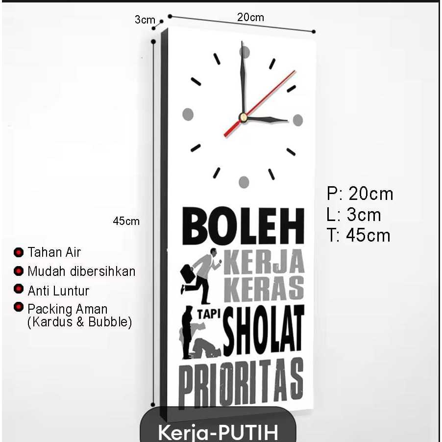 Jam Dinding Quotes Motivasi Islami  Hiasan Dinding